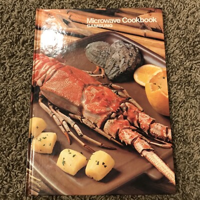 Samsung Electronics Microwave Cookbook Hardcover Hardback Vintage Korea