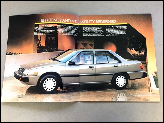 1987 Mitsubishi Mirage 20-page Original Car Sales Brochure Catalog