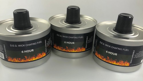 Chafing Dish Liquid Fuel Re-usable High Quality 6 Hours Burn Time Choose Amount - Picture 7 of 12