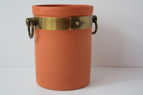 Wine Cooler Terra Cotta Clay and Brass La Brasserie - Bild 4 von 8