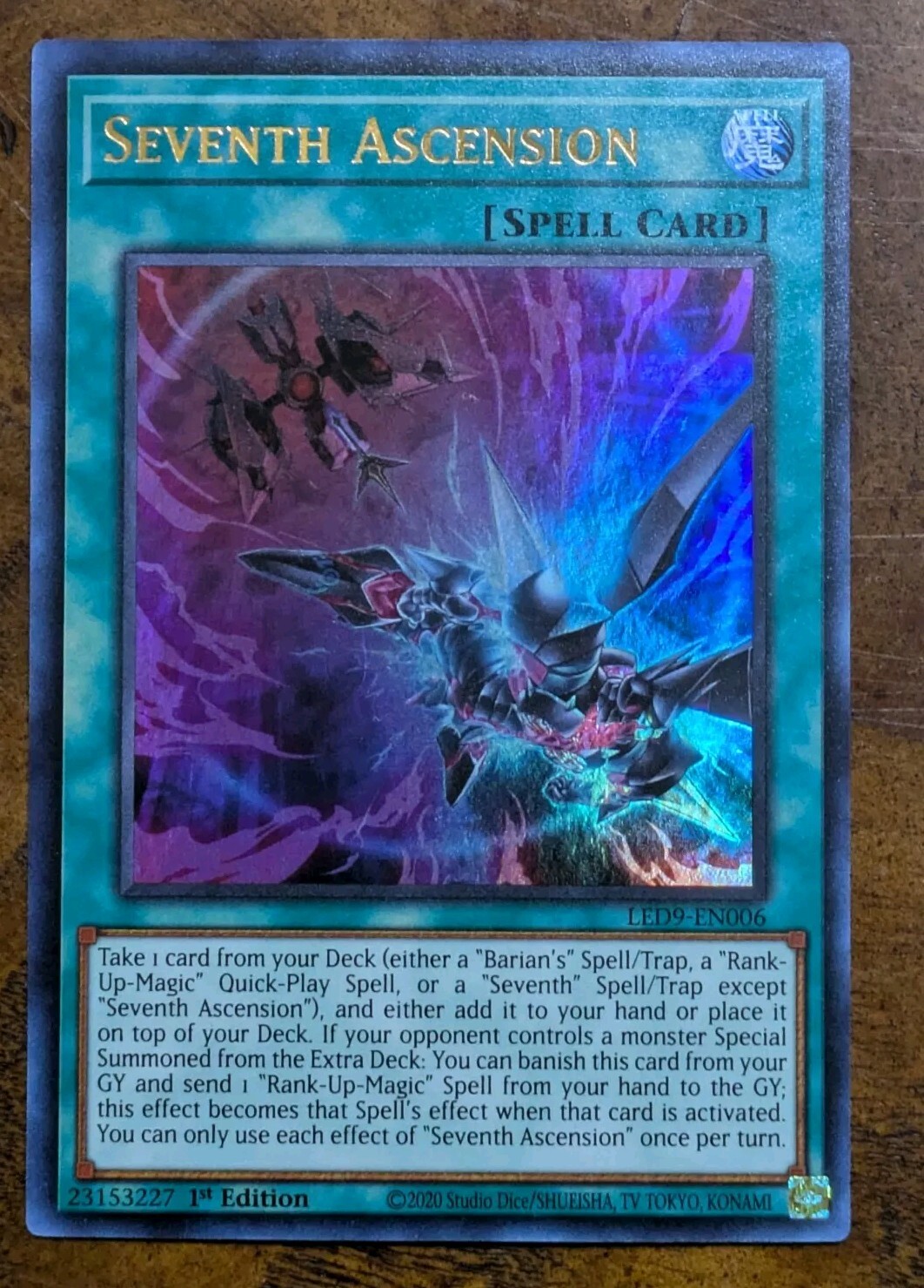 Seventh Ascension Ultra Rare 1st Edition LED9-EN006 Near Mint Yu-Gi-Oh!