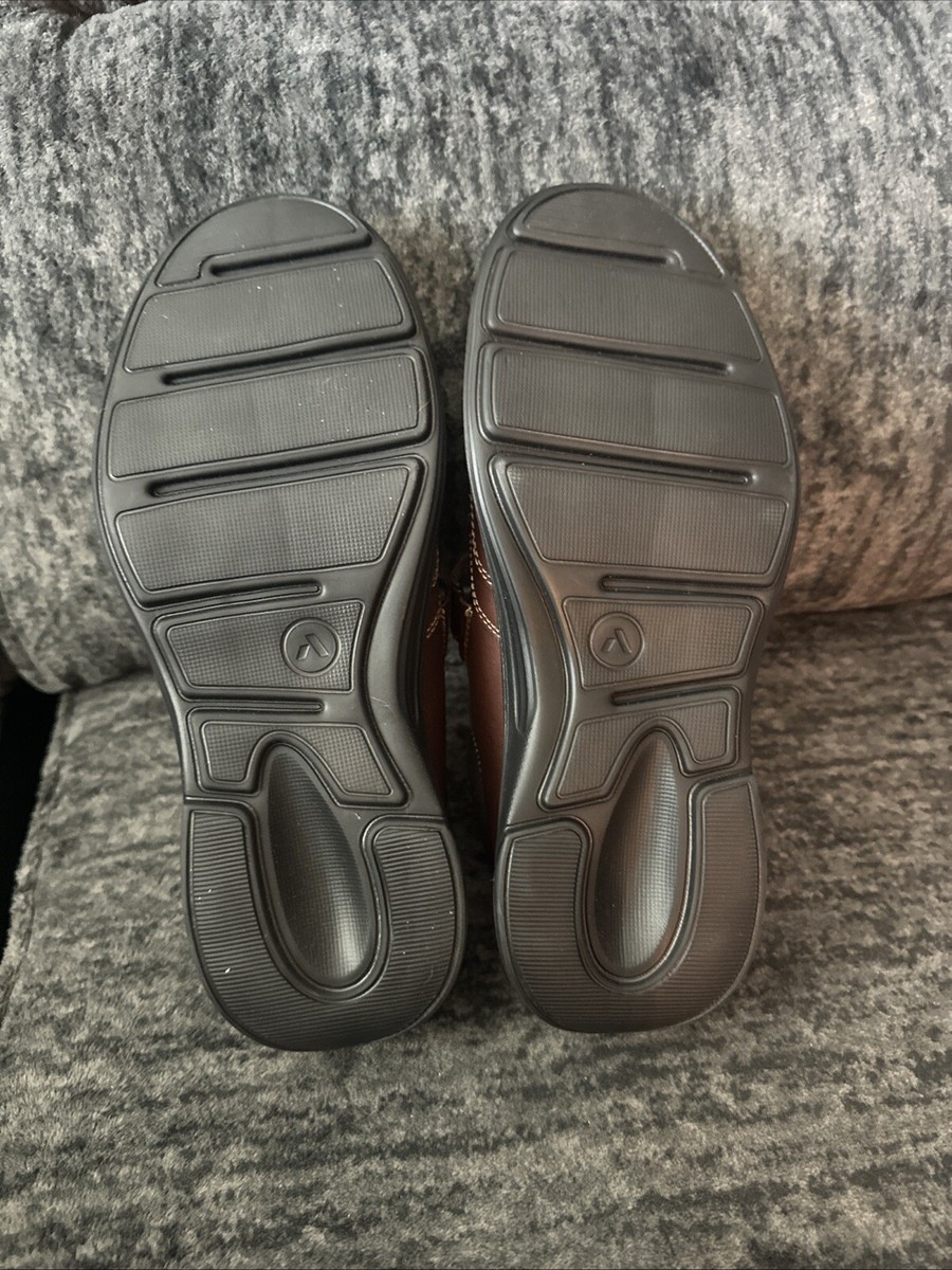 Anodyne No 52 Leather Diabetic Orthopedic Shoes Mens Size 10 Wide Whiskey Walkin Anodyne No. 52 Brown Whiskey Leather Oxfords Diabetic  main image 3