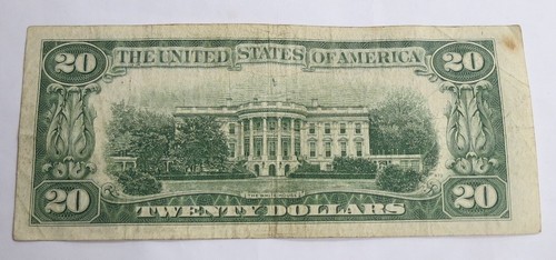1950 $20 Federal Reserve Note -BANK OF PHILADELPHIA "C" MISCUT - Picture 2 of 2