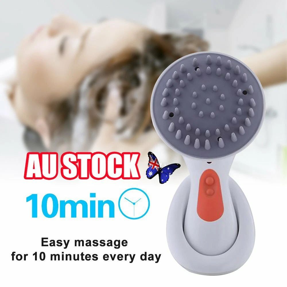 Waterproof Electric Scalp Massager Head Hair Care Shampoo Comb