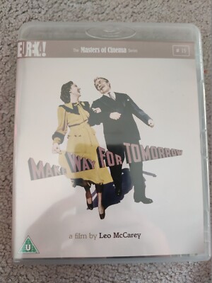 Make Way For Tomorrow Masters Of Cinema Eureka Blu-Ray OOP region B/2