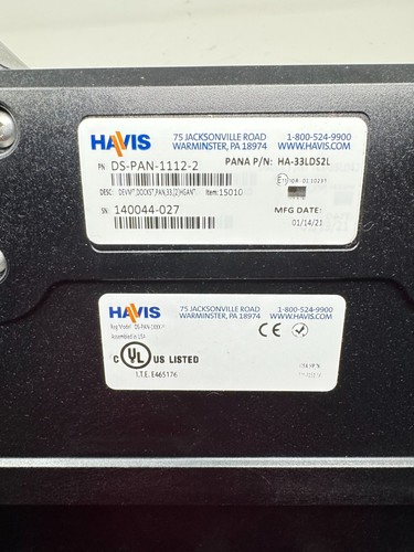 Havis Docking Station For Panasonic CF-33 w/Dual Pass-Through Antenna (D-08) - Afbeelding 6 van 7