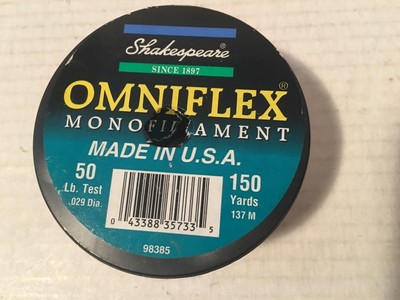 Shakespeare Omniflex Monofilament 50Lb .029 150 Yards Fishing Line | eBay