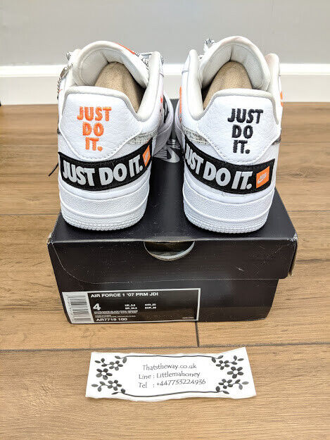 Authentic Rare Nike Air Force 1 ‘07 PRM JDI Trainers ‘Just Do It’ Pack