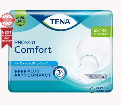 TENA Proskin Comfort Plus - Case Saver - 2 Packs of 42 - (84 Incontinence Pads)
