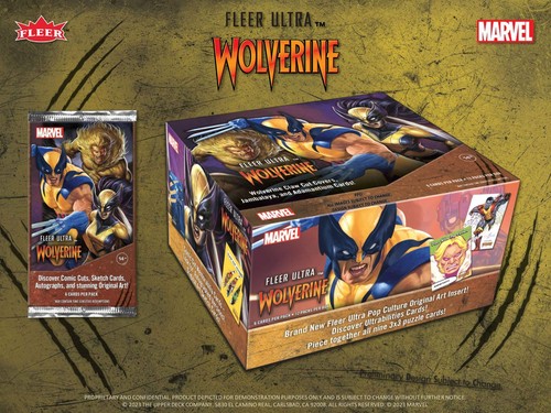 2023 Upper Deck Marvel Fleer Ultra Wolverine Hobby Box - Picture 2 of 8
