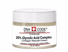 20% Glycolic Acid Collagen Rebuild Cream w/ Argireline, M3000, CoQ10, Retinol