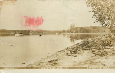1908 Big Stone Lake, Ortonville, Minnesota Real Photo Postcard/RPPC