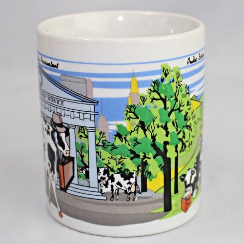 Taza de café taza cowreer vacas certificada profesor de escuela público 2001 - Imagen 2 de 11