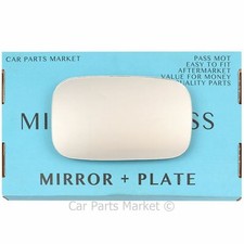 LOTUS ELISE 1996-2006 LEFT N/S  CONVEX WING MIRROR MIRROR GLASS +PLATE