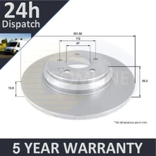 Fits Mercedes M-Class 1998-2005 + Other Models PV Rear Brake Disc #2