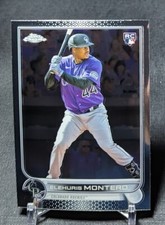 Elehuris Montero Rookie RC 2022 Topps Chrome Update Card #USC24 Colorado Rockies. rookie card picture