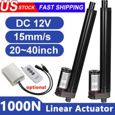 12V Linear Actuator Heavy Duty 24" 40" 225lbs Waterproof 1000N Fast Speed 15mm/s