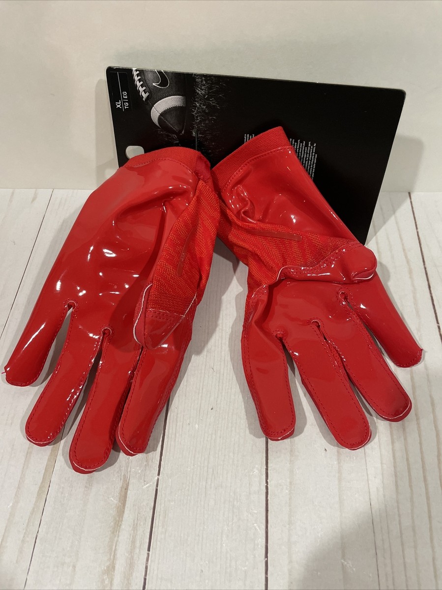 NWT Nike Vapor Knit Football Receiver Gloves Red/White Men's