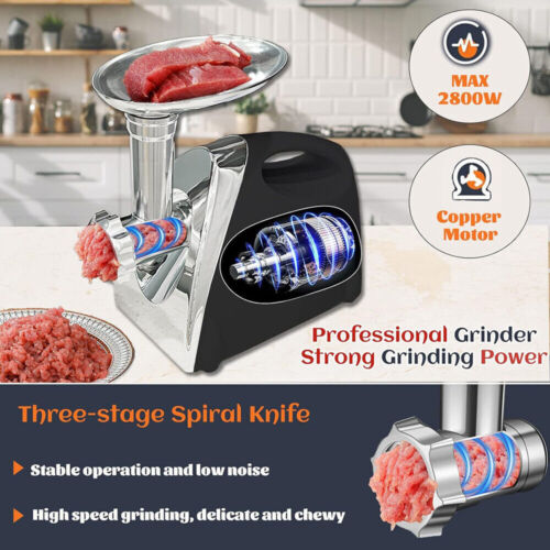 Elektrischer Fleischwolf Gemüse Obst Fleisch Wolf Wurstmaschine Zerkleinerer NEU - Bild 13 von 15