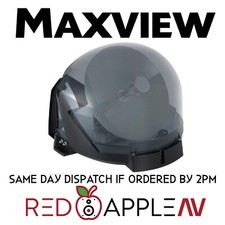 Maxview VuQube 2 Grey Twin LNB Portable Satellite Dish for Caravan Motorhome