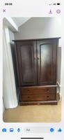 3 Piece Set - Boori Sleigh Royale Nursery -- Cot, Dresser & Wardrobe - Dark Wood