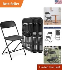 Folding Chair,Comfortable Event Chair with Back,Portable Stackable Commercial...