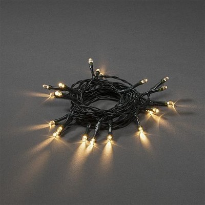 Konstsmide - 100 LED Lichterkette, mit an/aus Schalter, 6h Timer, 20 warm weiße 