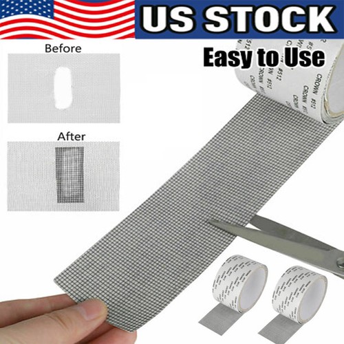Screen Patch Repair Kit Window Repair Tape Fiberglass Covering Mesh Tool 5*200cm