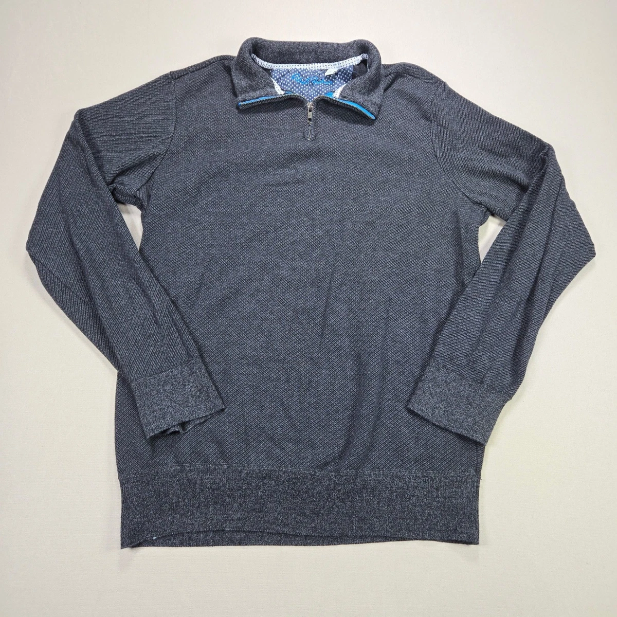 Sweat Homme Robert Graham Noir Taille M - 1/4 Zip, Tricot Coton - Occasion Parfait État