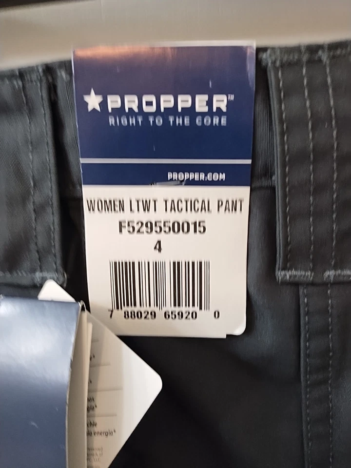 Proper Women's Right to The Core Uniform Tactical Cargo Pants, Size 4, Navy - Image 3 of 4