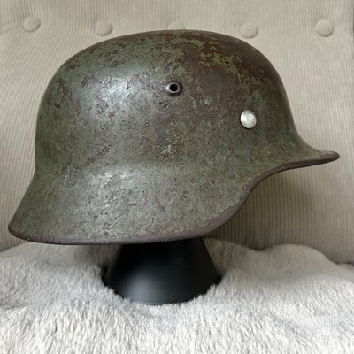 Stahlhelm M35 Original WW2 WK2 Glocke Größe.66 Helm Wehrmacht Militaria