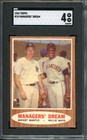 Mickey Mantle Willie Mays 1962 Topps #18 Manager's Dream SGC 4