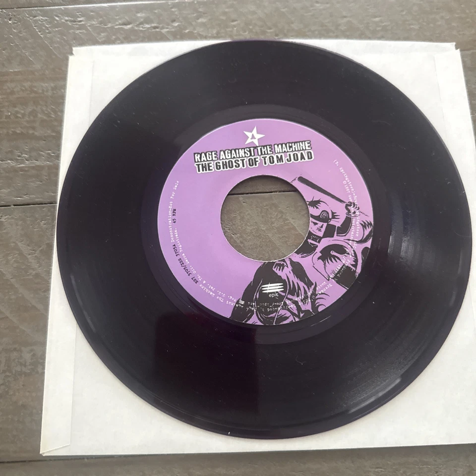 Rage Against The Machine RATM "The Ghost of Tom Joad" 7" Vinyl Purple Promo - Image 3 of 4