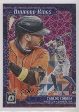 2021 Donruss Optic Diamond Kings Pink Velocity Prizm /249 Carlos Correa #12 0s1o