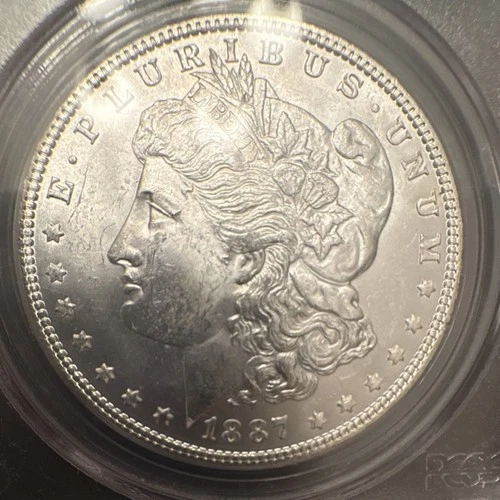 Morgan Silver Dollar $1 Coin 1887 Philadelphia PCGS MS64 0.9 Silver