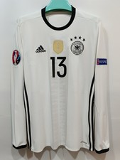 ⚽Original Vintage GERMANY 🇩🇪 2016-2017 Home Long Sleeve Soccer Jersey ⚽MULLER