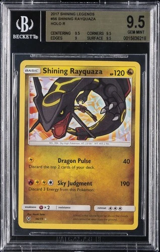 2017 SHINING LEGENDS #56 SHINING RAYQUAZA BGS 9.5