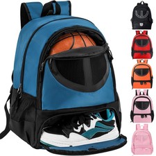 Basketball Backpack 30L Ball Bag with Shoe Compartment Sports Pack