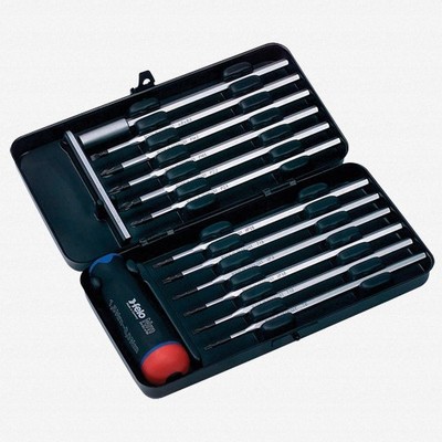 Felo Torx and Torx Plus Torque Limiting Screwdriver Set, 1.5 - 3.0 Nm, 14 Pieces