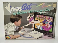 Vintage LJN Video Art Video Game Console Model 7141 CIB WORKS Complete In Box 