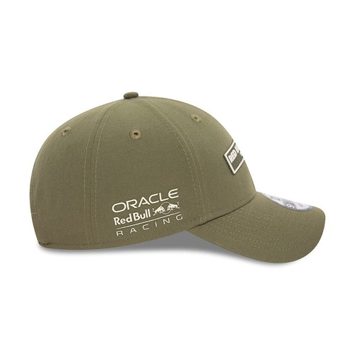 Red Bull Racing F1 Wordmark Hat Olive Green - Picture 6 of 6