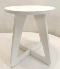 Ledge LL-MS-SL-WH Lounger Mainstay Collection On-Deck Stool White UV20 Rated