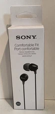 NIP Sony MDR-EX15LP Fashion Color EX Series In-Ear Earbud Headphones Black