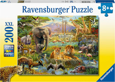 Animals of the Savanna 200 Piece Jigsaw Puzzle with Extra Large Pieces for Kids