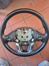 12-17 Kia Rio 56100-1w181hu Black Steering Wheel With Cruise Control And Audio 12-17 Kia Rio 56100-1w181hu Black Steering Wheel With Cruise Control And Audio