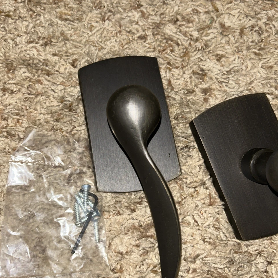 Emtek 7050DMB Durango Dummy Door Lever Set, Sandcast Bronze Collection - Image 4 of 4