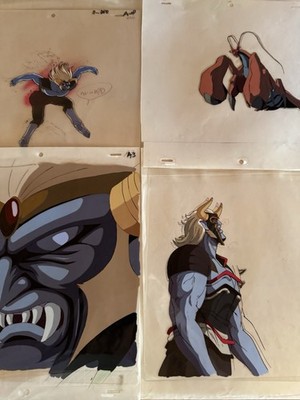 4 AMBASSADOR MAGMA SCIENCE FICTION ANIMATION ANIME PRODUCTION CEL AND DRAWING