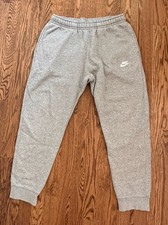 Nike Sportswear Club Fleece Joggers Gray Men s Medium Sweatpants