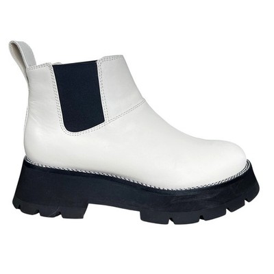 3.1 Phillip Lim Women s Kate White Leather Chelsea Boot Size 40 US 10