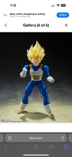 Brand New S.H.Figuarts Dragon Ball Z Super Saiyan Vegeta US SELLER - Picture 2 of 7